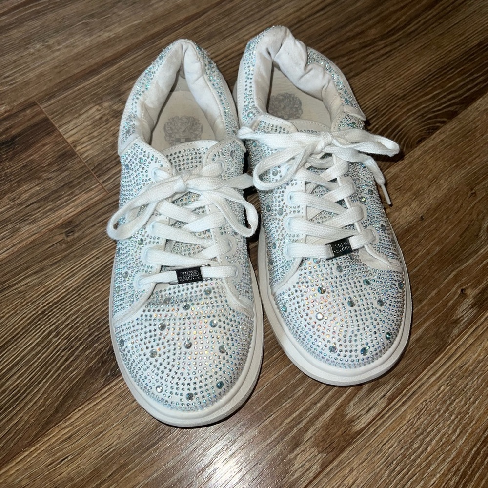 Vince camuto rhinestone tennis shoes